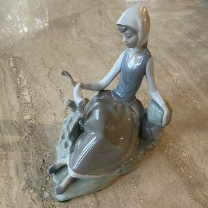 Lladro “Shepherdess with Dove”